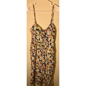 XL floral jumpsuit with pockets